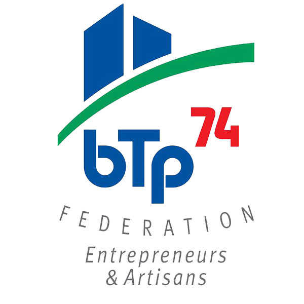 Logo BTP 74, Fédération Entrepreneurs & Artisans